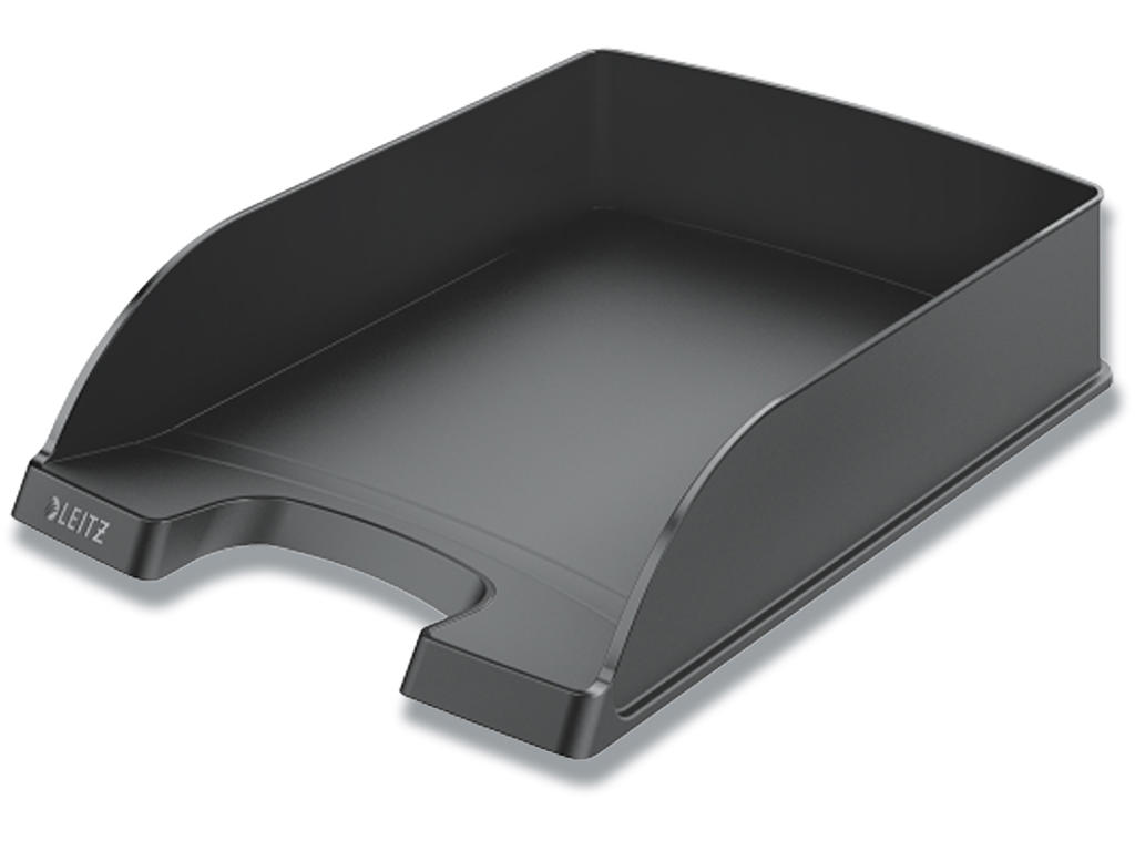 Brevbakke, Sort, A4, Udvendig: B25.5xH7xD35.7 cm, Leitz Plus Standard