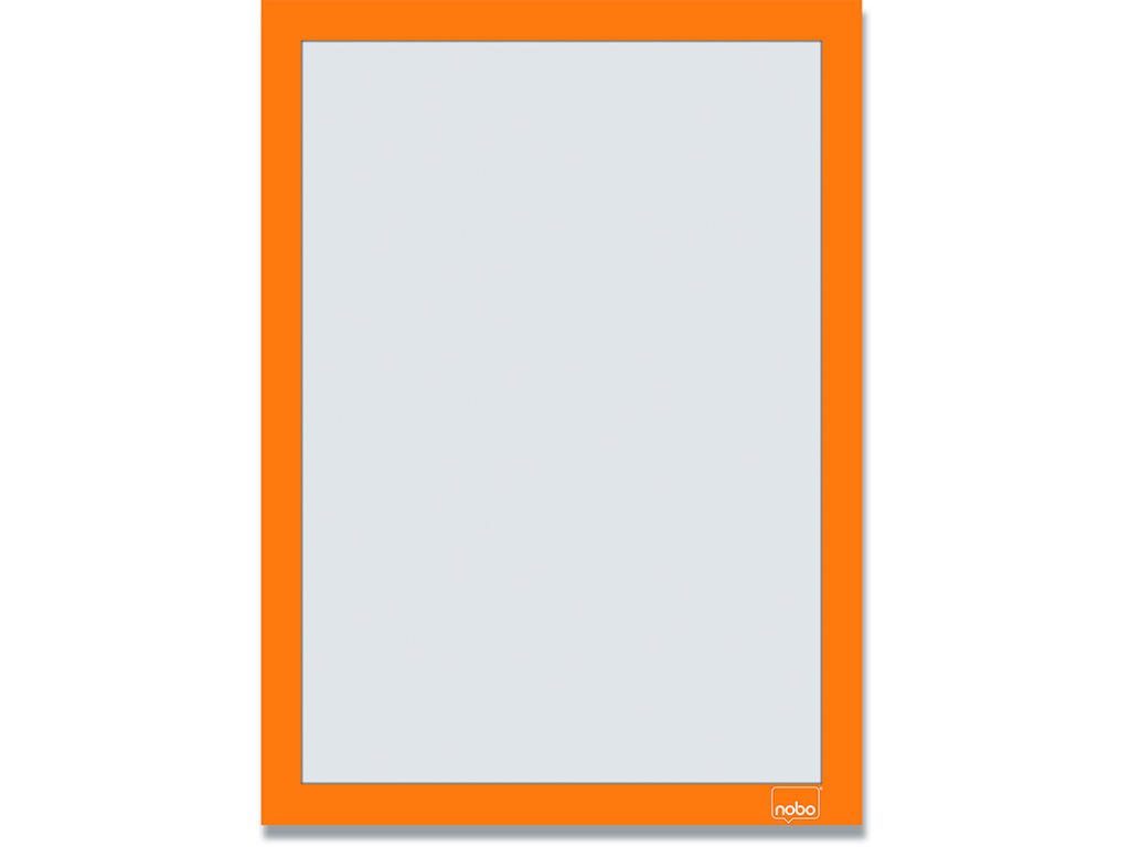 Inforamme, A4, Orange, Selvklæbende, 2 stk, Nobo
