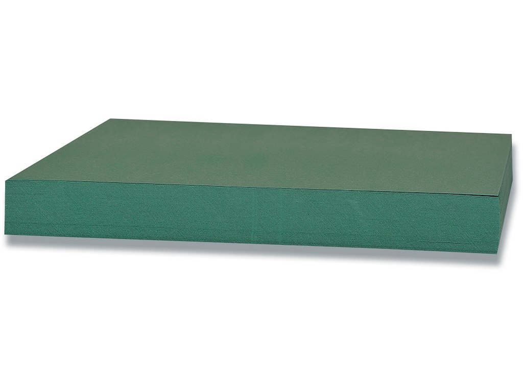 Karton, A2, 180 g/m², Grangrøn, 100 ark