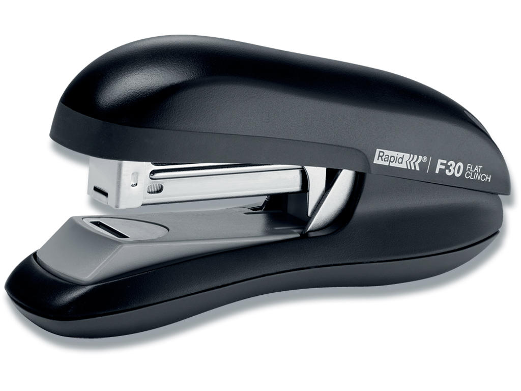 Hæftemaskine, 30 ark, Sort, Klamme 24/6 og 26/6, Rapid  F30