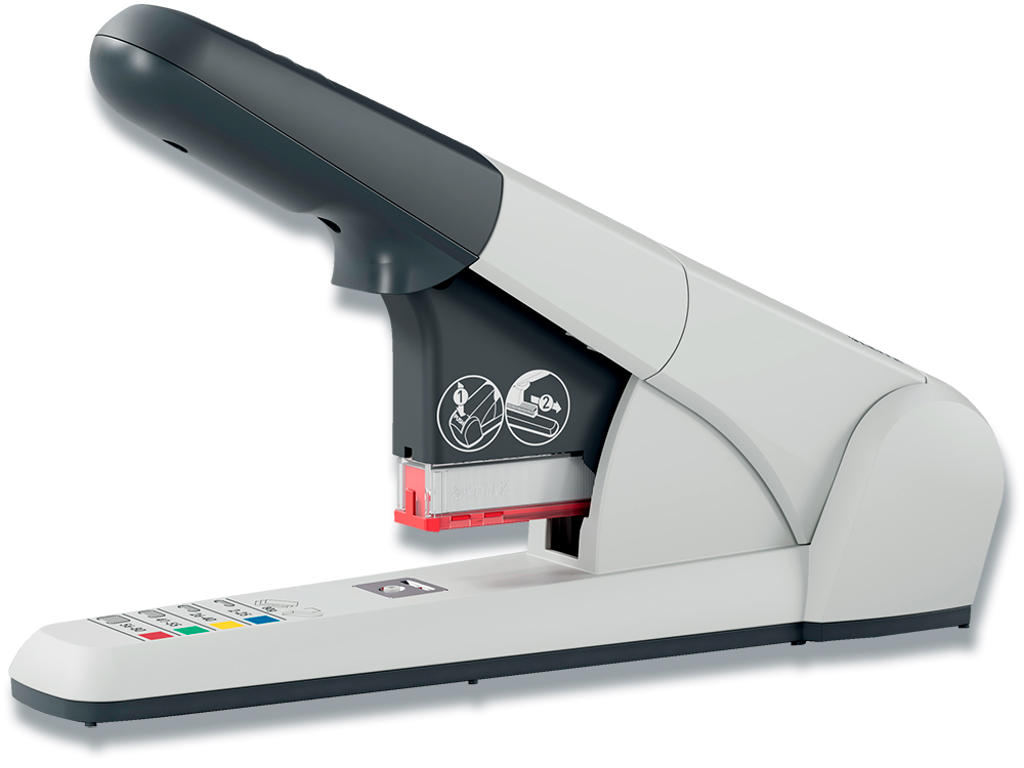 Blokhæfter, 80 ark, Hvid, Klammekassette K6-K12, Leitz Heavy Duty 5551