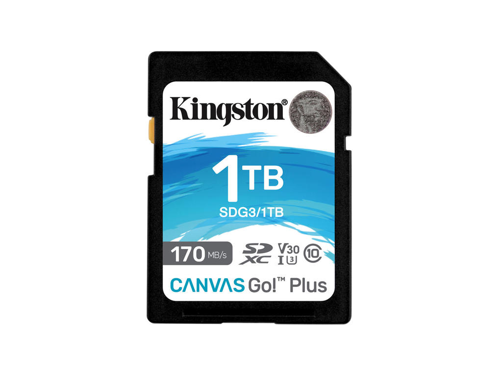 Kingston Technology Canvas Go! Plus 1 TB SDXC Canvas Go Plus 170R C10 UHS-I U3 V30