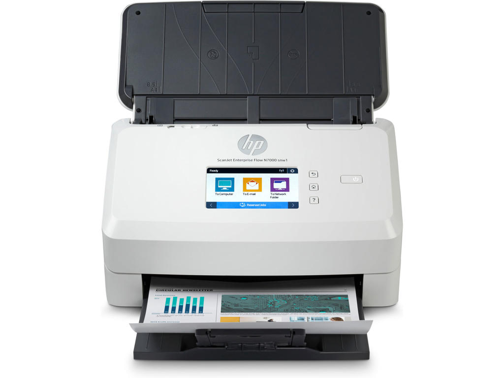 HP ScanJet Enterprise Flow N7000 snw1 Skanner med papir-tilførsel 600 x 600 dpi A4 Hvid
