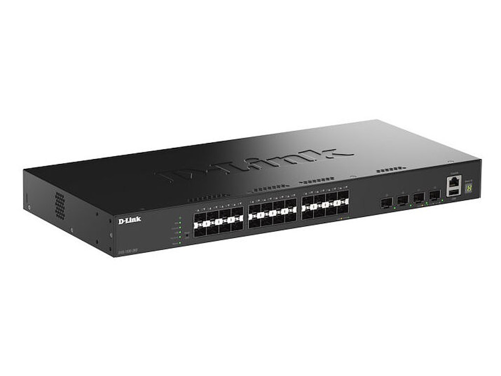D-Link DGS-1530-28S/E netværksswitch Administreret L2 Sort