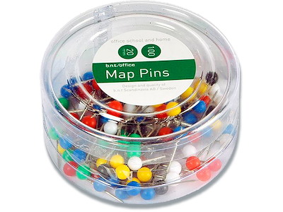 Kortnåle, Assorteret, 4x20 mm, 100 stk, BNT Office 