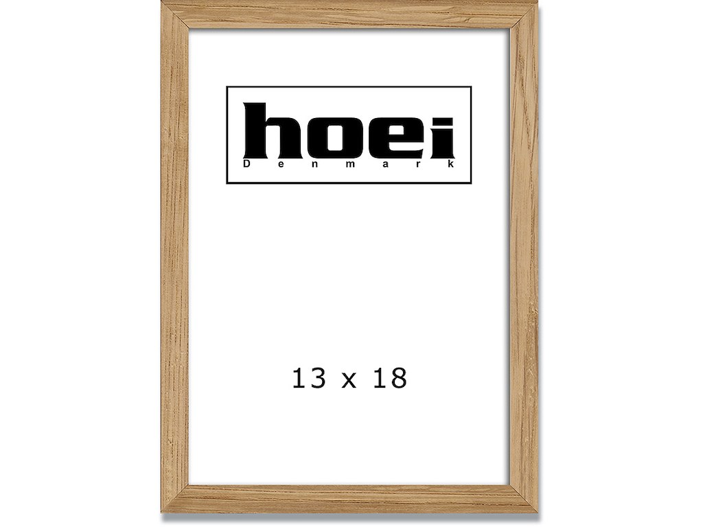 Fotoramme, 13x18 cm, Natur, Egetræ, Hoei 200