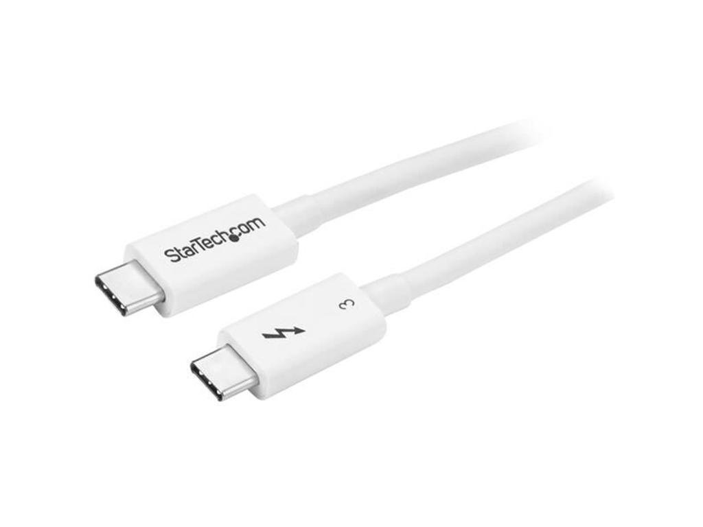 StarTech.com TBLT34MM50CW Thunderbolt kabel 0,5 m 40 Gbit/sek. Hvid
