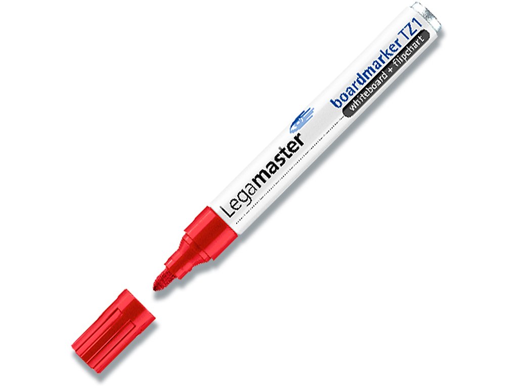 Whiteboard marker, Rund spids, Rød, 1.5-3 mm, Legamaster TZ1 