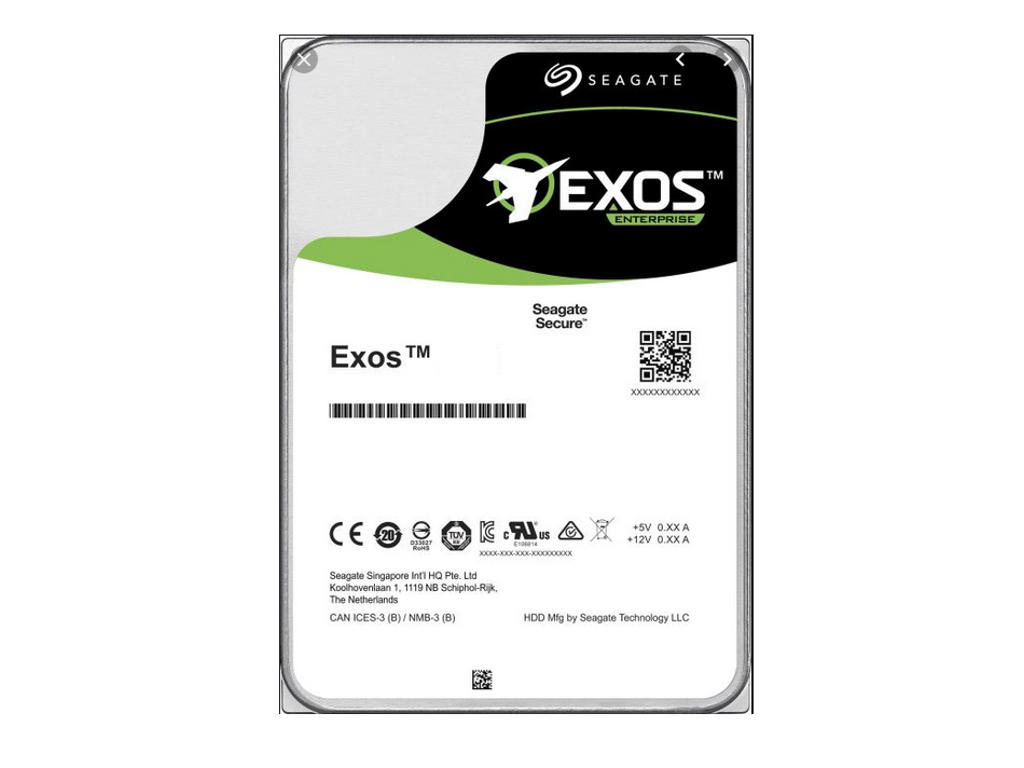 Seagate Exos X16 harddisk 16 TB 7200 rpm 256 MB 3.5" Serial ATA III