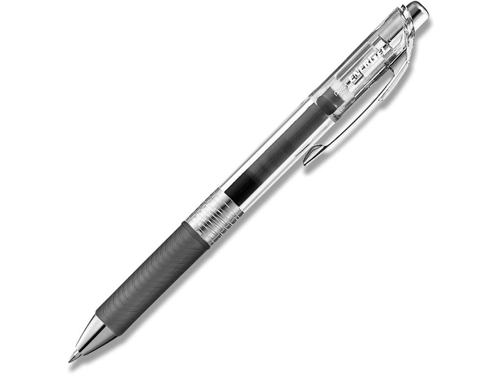 Rollerball gelpen, 0.7 mm, 0.35 mm, Sort, Pentel EnerGel PURE BL77TL-A