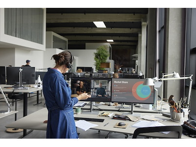 HP Poly Savi 8410 Office Monaural Microsoft Teams Certified DECT 1880-1900 MHz Headset