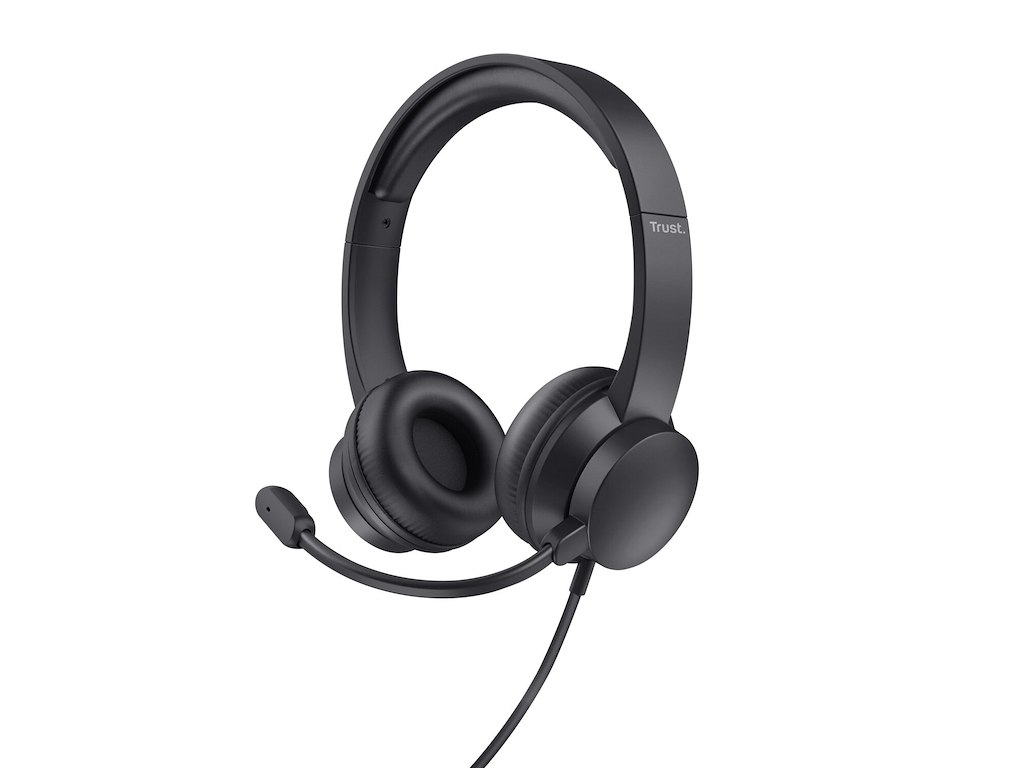 Trust Ayda Headset Ledningsført Opkald/musik Sort