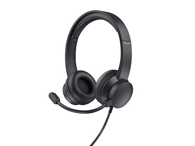 Trust Ayda Headset Ledningsført Opkald/musik Sort