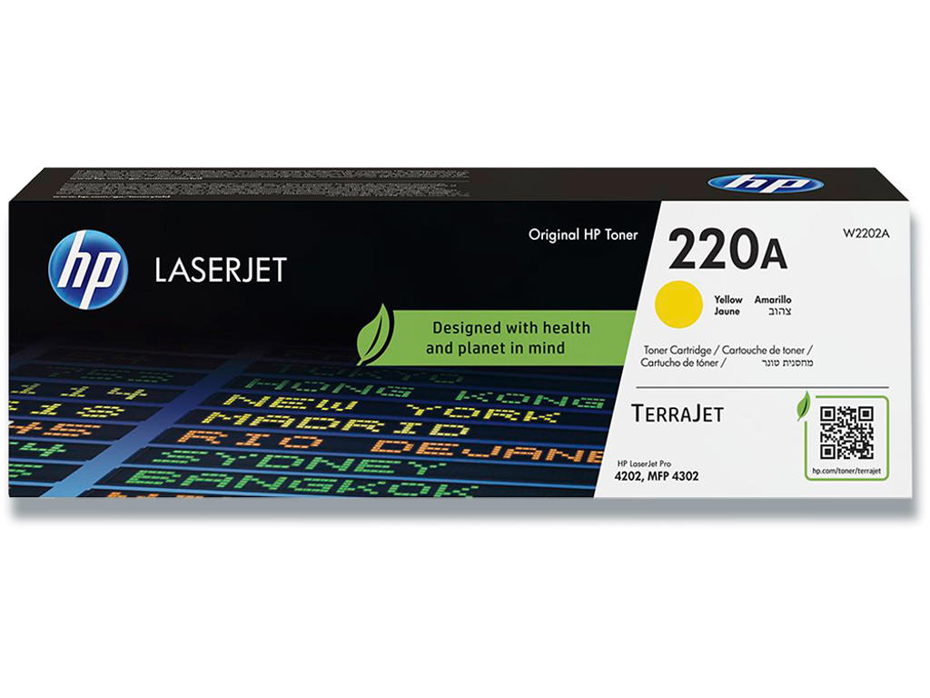 Toner, 220A, Yellow-gul, 1.800 sider, HP W2202A