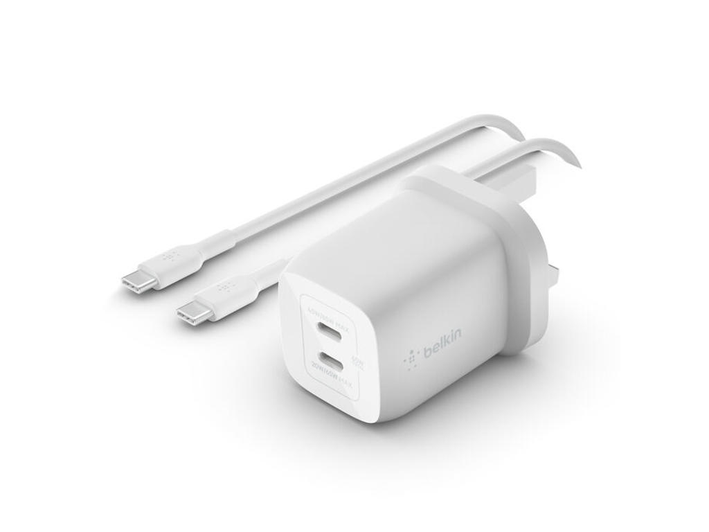 Belkin WCH013vf2MWH-B6 Laptop, Smartphone Hvid Vekselstrøm Hurtig opladning Indendørs