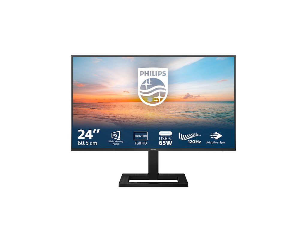 Philips 1000 series 24E1N1300AE/00 computerskærm 60,5 cm (23.8") 1920 x 1080 pixel Fuld HD LCD Sort