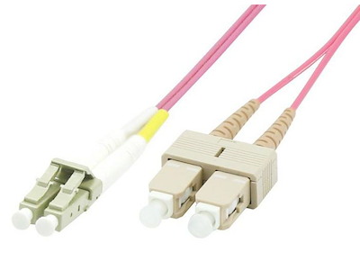 Microconnect FIB422004P InfiniBand og fiberoptisk kabel 4 m LC SC Lyserød