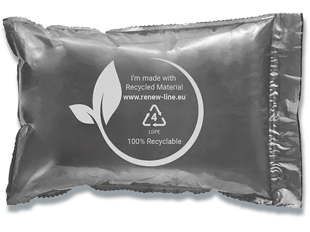 Luftpuder til Mini Pak'r EZ - renew, 200x130mm, 325mtr, Grå, 30% genanvendt HDPE/PCR