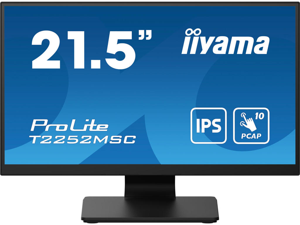 iiyama ProLite T2252MSC-B2 computerskærm 54,6 cm (21.5") 1920 x 1080 pixel Fuld HD LCD Berøringsskærm Sort