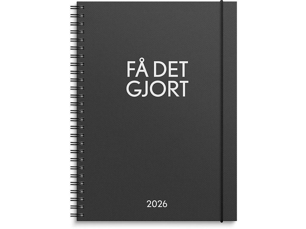 Kalender, 2026, ''Få det gjort'', 1 uge pr. opslag, Sort, Mayland