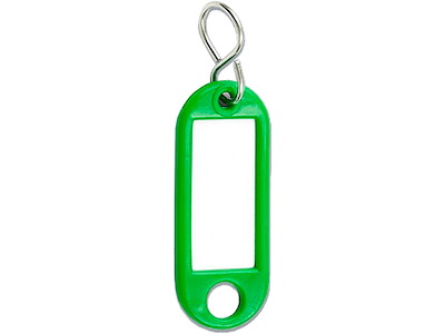 Nøglehænger, Grøn, 1 stk, Med S ring, Büngers