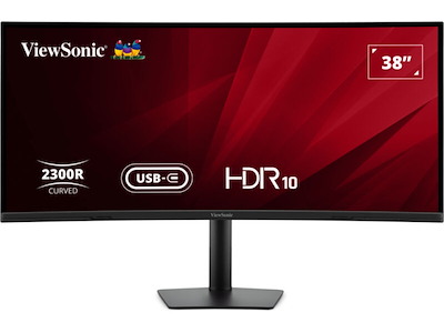 Viewsonic VA3820C computerskærm 96,5 cm (38") 3840 x 1600 pixel Wide Quad HD+ LED Sort