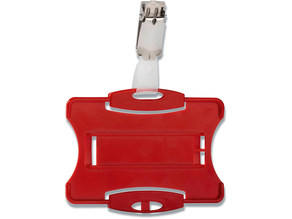 ID kortholder, Til 1 kort, Med Stropklemme, Vandret eller lodret, 25 stk, Durable 
