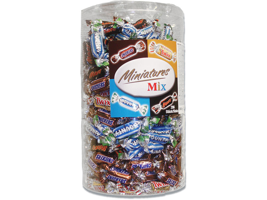 Chokolade, Miniatures Mix, 3 kg
