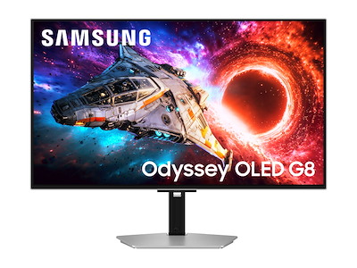 Samsung G80SH computerskærm 81,3 cm (32") 3840 x 2160 pixel 4K Ultra HD OLED Sølv