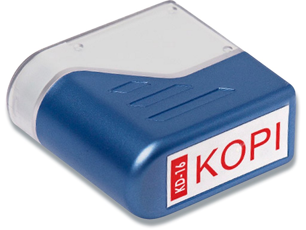 Stempel, ''Kopi'', Rød, Fast farvepude, Deskmate 