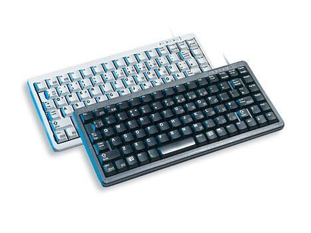 CHERRY Compact keyboard G84-4100, light grey, CH tastatur USB + PS/2 Grå