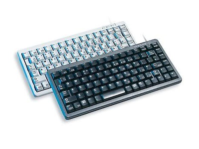 CHERRY Compact keyboard G84-4100, light grey, CH tastatur USB + PS/2 Grå