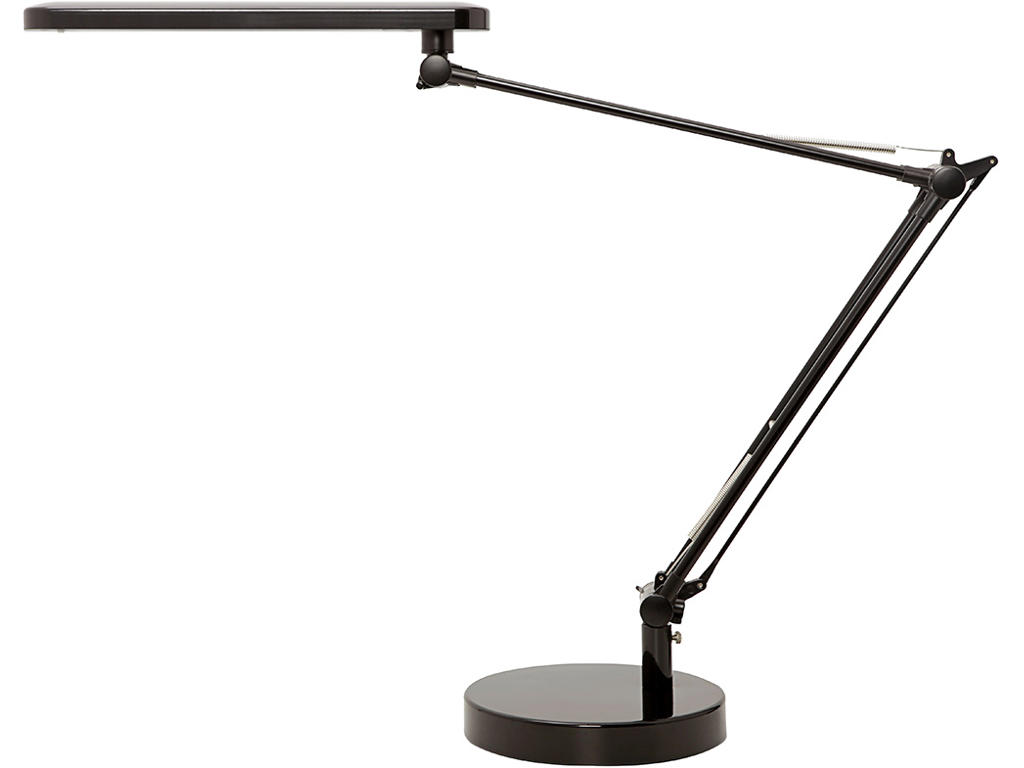 Bordlampe, Sort, Med fod og klemme, LED, Unilux Mamboled 2.0 